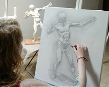 Художественная школа для взрослых и детей Джотто, курс «Анатомическая модель фигуры (рисунок)»